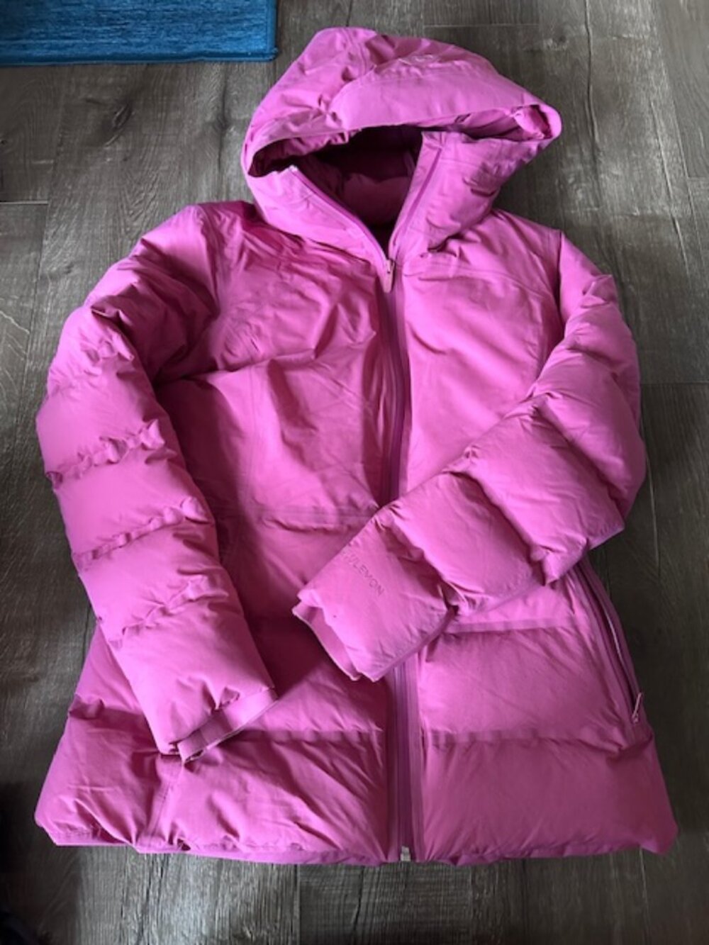 Lululemon Pink Lychee sleet street winter jacket size 10
